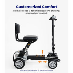 Vocic Ultra-Lightweight Mobility Scooter with 12AH Battery - D71