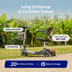Vocic Lightweight & Adaptable Mobility Scooter - D50