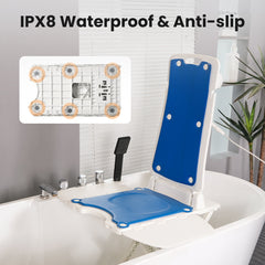 Vocic Waterproof Lightweight Electric Bath Lift Chair for Safety - AX07