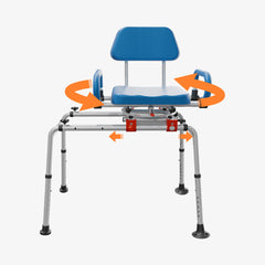 Vocic Sliding Shower Chair Bathtub Transfer Bench - AX19-A