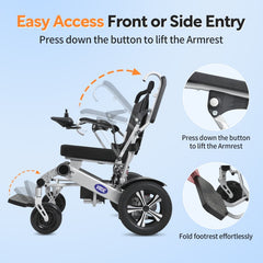 Vocic Top-selling Power Wheelchair with 10AH Battery - V53-12AH