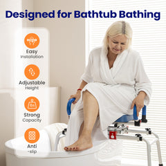 Vocic Sliding Shower Chair Bathtub Transfer Bench - AX19-A