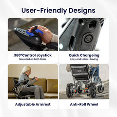 Vocic Top-selling Power Wheelchair with 10AH Battery - V53-12AH