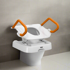 Vocic Comfort Steady Toilet Seat Lift for Senior - AX12-A-WT