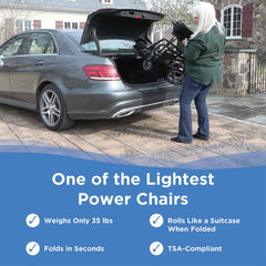 Journey Air Lightweight Folding Power Chair - 8643SLV