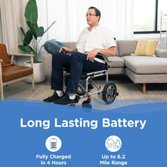 Journey Air Lightweight Folding Power Chair - 8643SLV