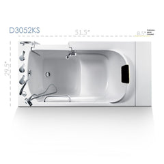 American Tubs Standard Series Model 3052-S Walk-In Tub - D3052KS