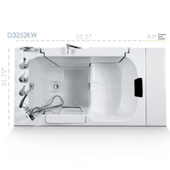 American Tubs Wheelchair Series Model 3252W Walk-In Bath Tub - D3252KW