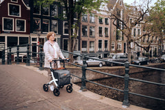 Rollz Flex² Lightweight Rollator Walker with Seat - 3010RF001*