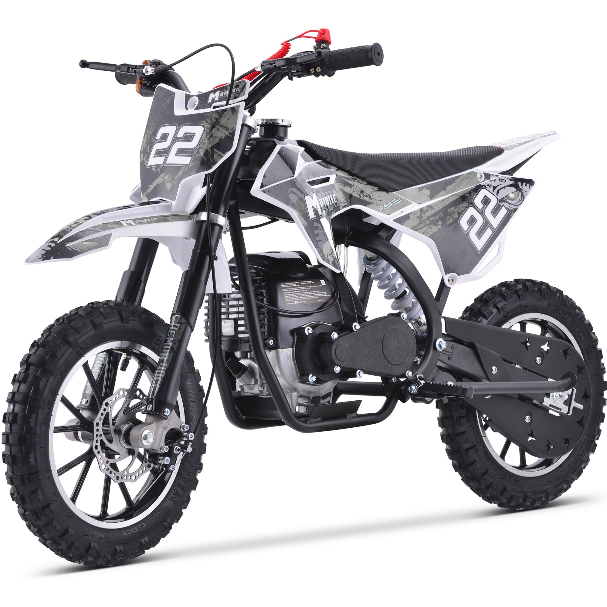 MotoTec Demon 40cc 4-Stroke Kids Gas Dirt Bike - MT-DB-40cc-Demon