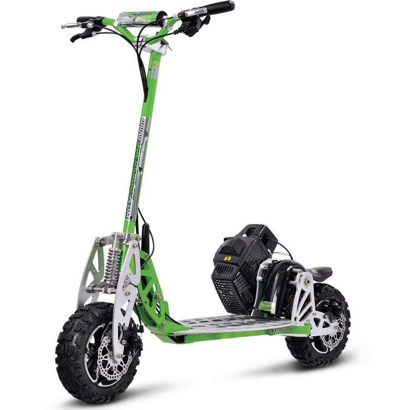 MotoTec/UberScoot 70x 63cc 2-Speed Gas Scooter, Green - Evo-70x_Green
