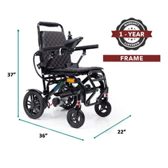 ComfyGo Glide Care G-5 Lightweight Foldable Electric Wheelchair - Glide Care+G5