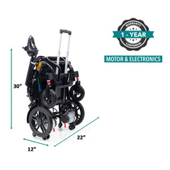 ComfyGo Glide Care G-5 Lightweight Foldable Electric Wheelchair - Glide Care+G5