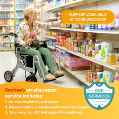 Reyhee Superlite 3-in-1 Foldable Electric Wheelchair - XW-LY001-A