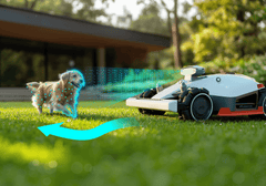 Mammotion LUBA 2 AWD 10000X (2.5 acres) Perimeter Wire Free Robot Lawn Mower - Cutting Height: S Version 1.0"-2.7"