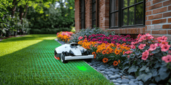 Mammotion LUBA 2 AWD 10000X (2.5 acres) Perimeter Wire Free Robot Lawn Mower - Cutting Height: S Version 1.0"-2.7"