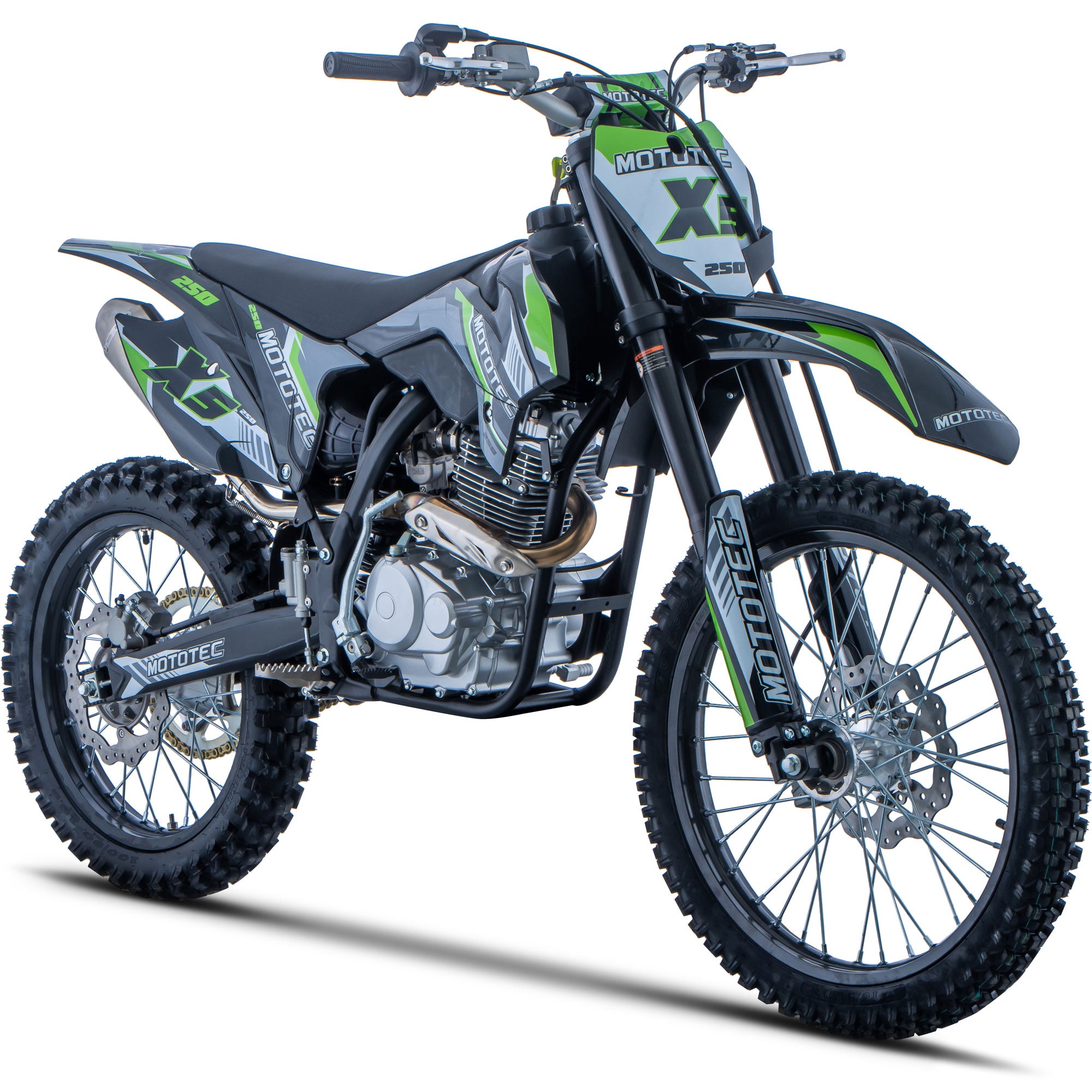 MotoTec X5 250cc 4-Stroke Gas Dirt Bike, Black - MT-DB-X5-250cc_Black