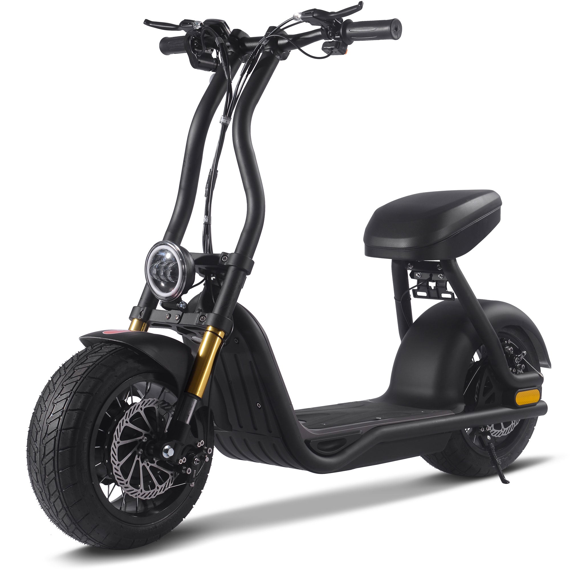 MotoTec Diablo 48v 1000w Lithium Electric Scooter, Black - MT-Diablo-48v-1000w_Black