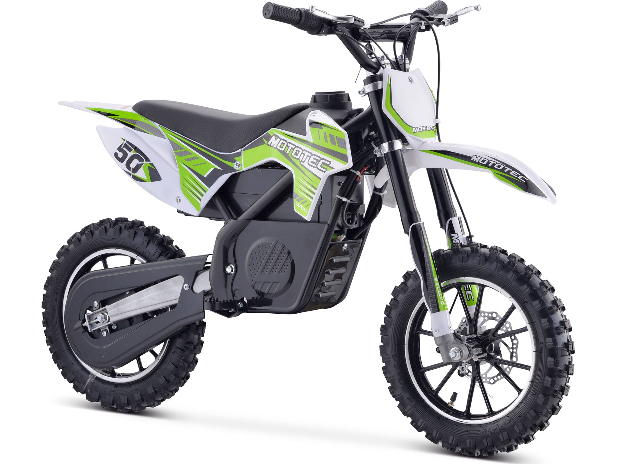 MotoTec 24v 500w Gazella Electric Dirt Bike Green - MT-Dirt-500_Green