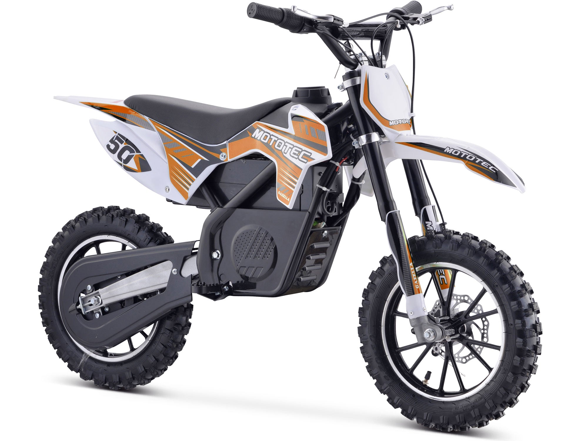 MotoTec 24v 500w Gazella Electric Dirt Bike Orange - MT-Dirt-500_Orange
