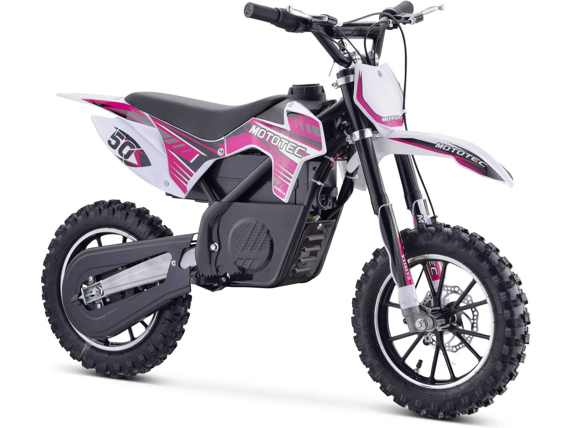 MotoTec 24v 500w Gazella Electric Dirt Bike Purple - MT-Dirt-500_Purple