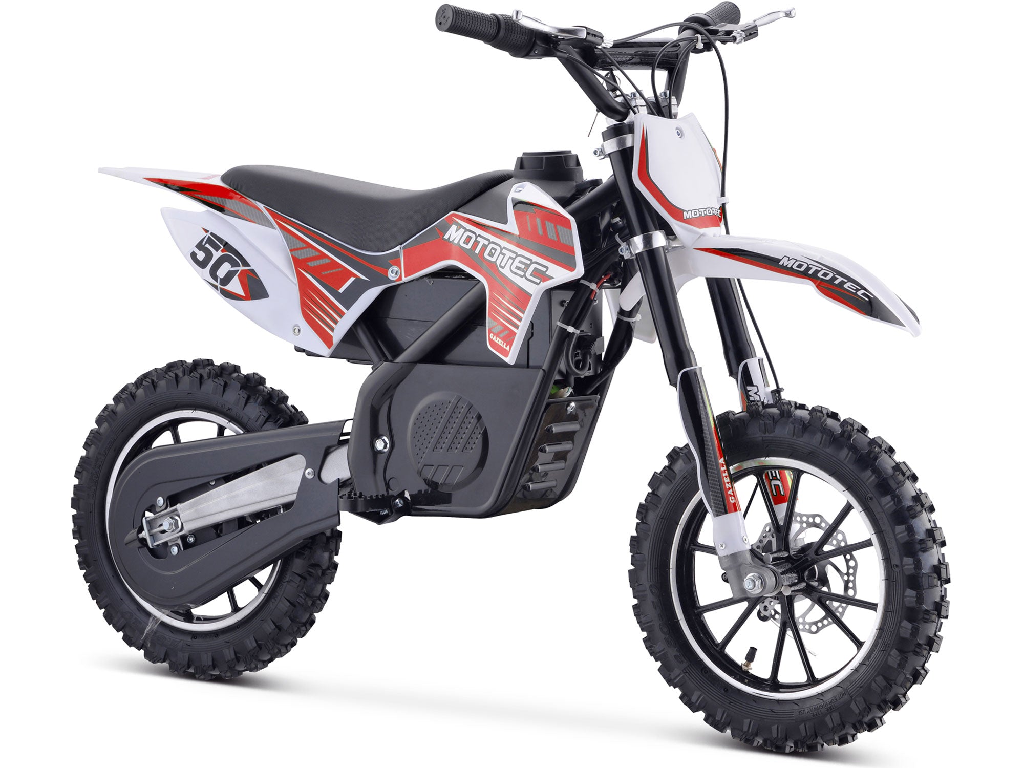 MotoTec 24v 500w Gazella Electric Dirt Bike Red - MT-Dirt-500_Red