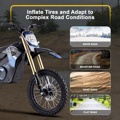 MotoTec 48v Pro Electric Dirt Bike 1800w Lithium, Orange - MT-Dirt-Pro-1800_Orange