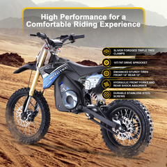 MotoTec 48v Pro Electric Dirt Bike 1800w Lithium, Orange - MT-Dirt-Pro-1800_Orange