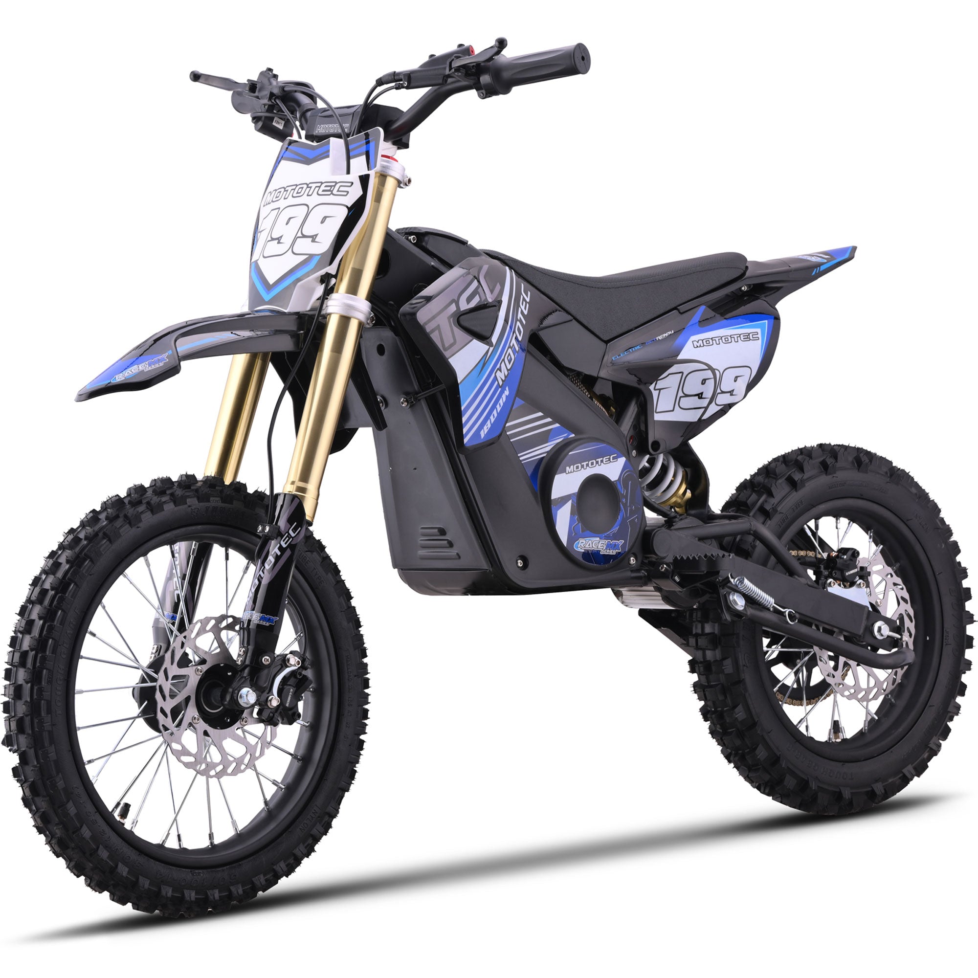 MotoTec 48v Pro Electric Dirt Bike 1800w Lithium, Blue - MT-Dirt-Pro-1800_Blue