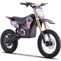 MotoTec 48v Pro Electric Dirt Bike 1800w Lithium, Pink - MT-Dirt-Pro-1800_Pink
