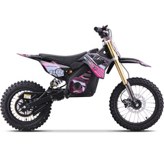 MotoTec 48v Pro Electric Dirt Bike 1800w Lithium, Pink - MT-Dirt-Pro-1800_Pink