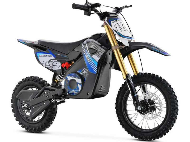 MotoTec 36v Pro Electric Dirt Bike 1200w Lithium, Blue - MT-Dirt-Pro_Blue