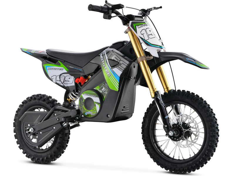 MotoTec 36v Pro Electric Dirt Bike 1200w Lithium, Green - MT-Dirt-Pro_Green