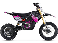 MotoTec 36v Pro Electric Dirt Bike 1200w Lithium, Pink - MT-Dirt-Pro_Pink