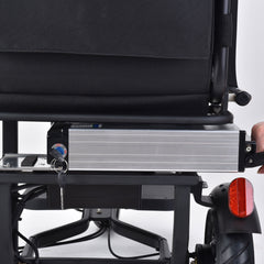 MotoTec Folding Mobility Electric Trike 48v 700w Dual Motor Lithium Black- MT-FOLD-TRK-700