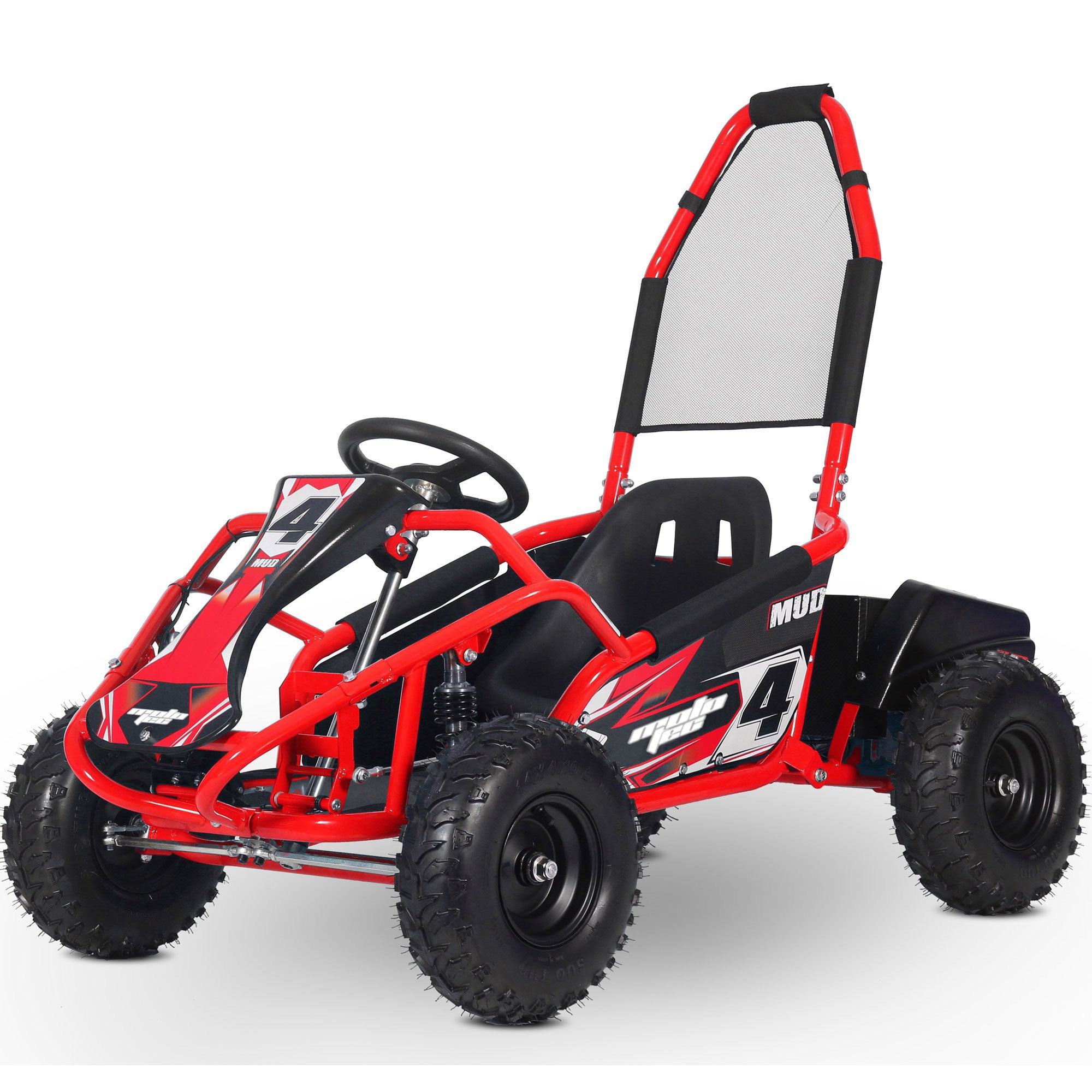 MotoTec Mud Monster 48v 1000w Kids Electric Go Kart, Full Suspension – MT-GK-Mud-1000w