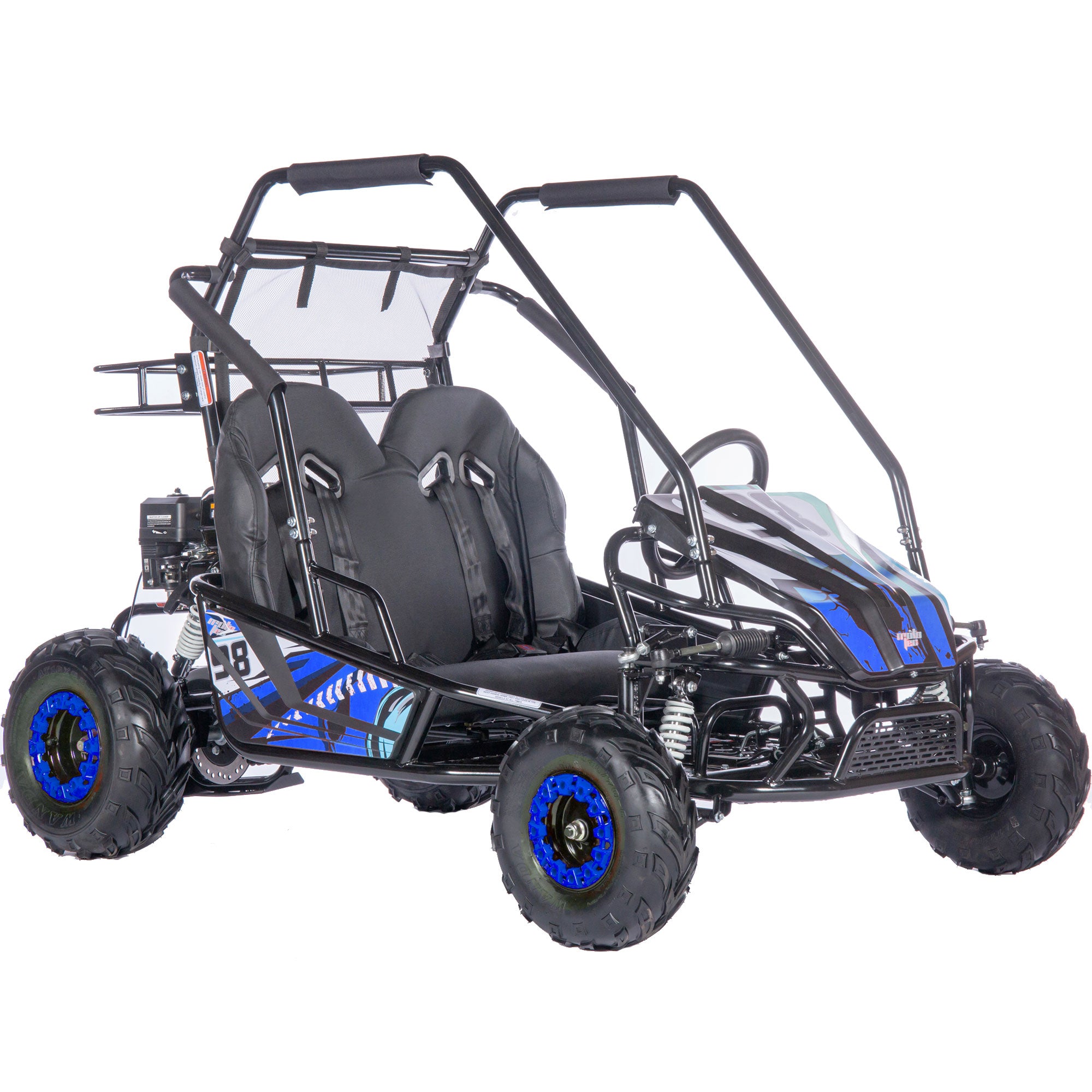 MotoTec Mud XL 212cc 4-stroke 2 Seat Go Kart, Full Suspension - MT-GK-Mud-XL-212cc