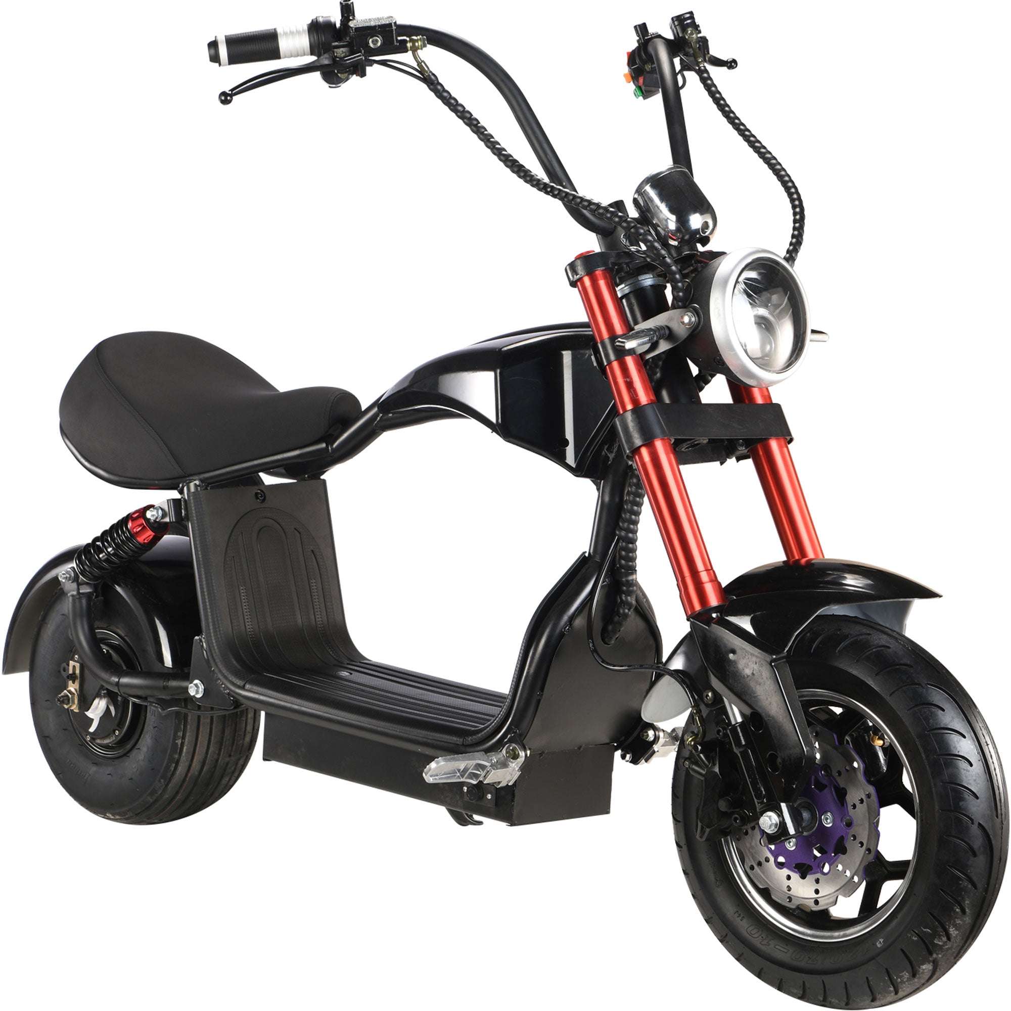 MotoTec Mini Lowboy 48v 800w Lithium Scooter, Black - MT-Mini-LowBoy-48v-800w_Black