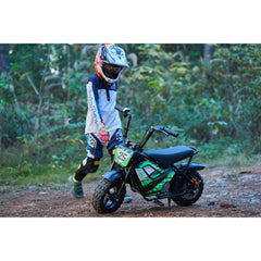 MotoTec 24v 250w Electric Powered Mini Bike - MT-MiniBike-24v-250w