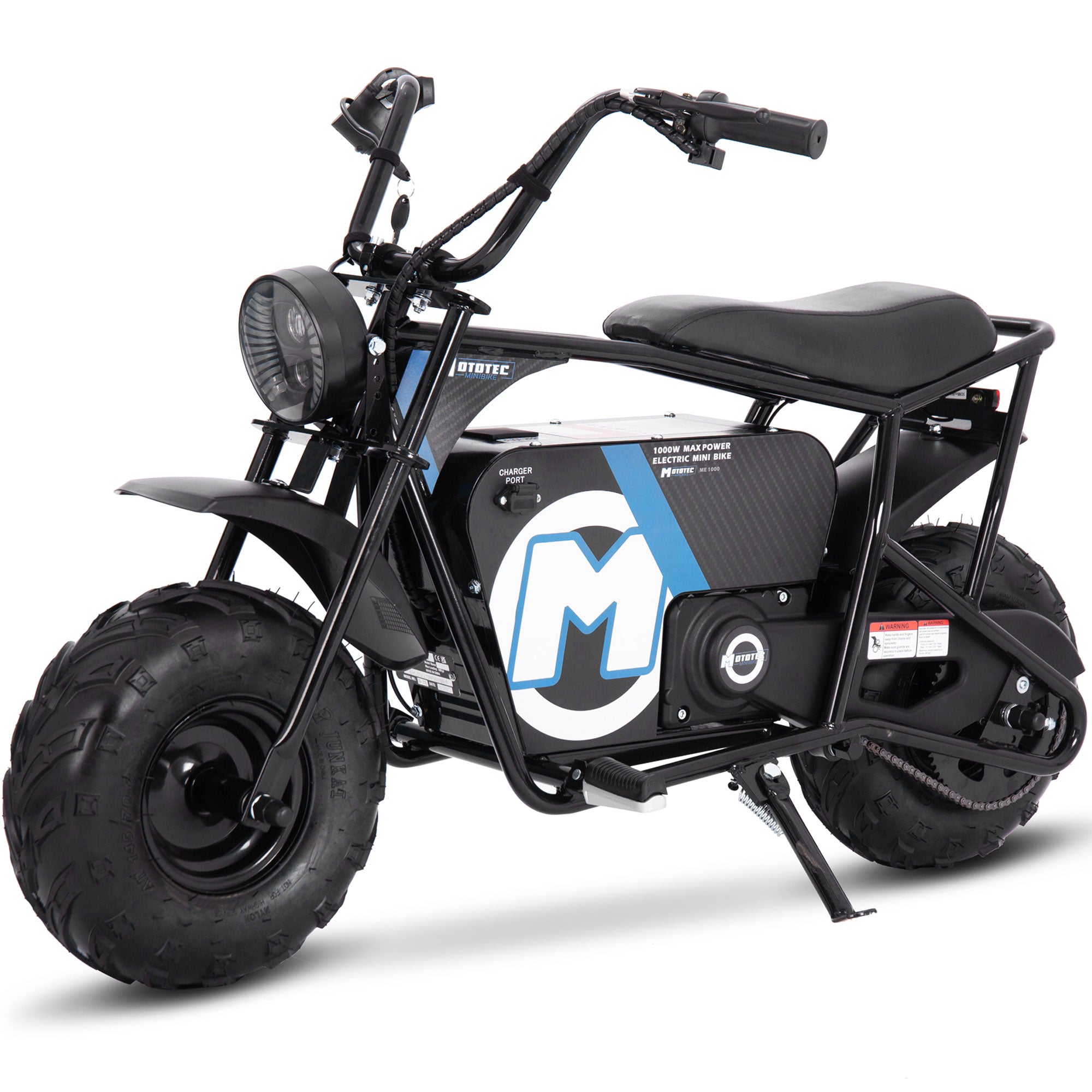 MotoTec 48v 1000w Electric Powered Mini Bike - MT-MiniBike-48v-1000w