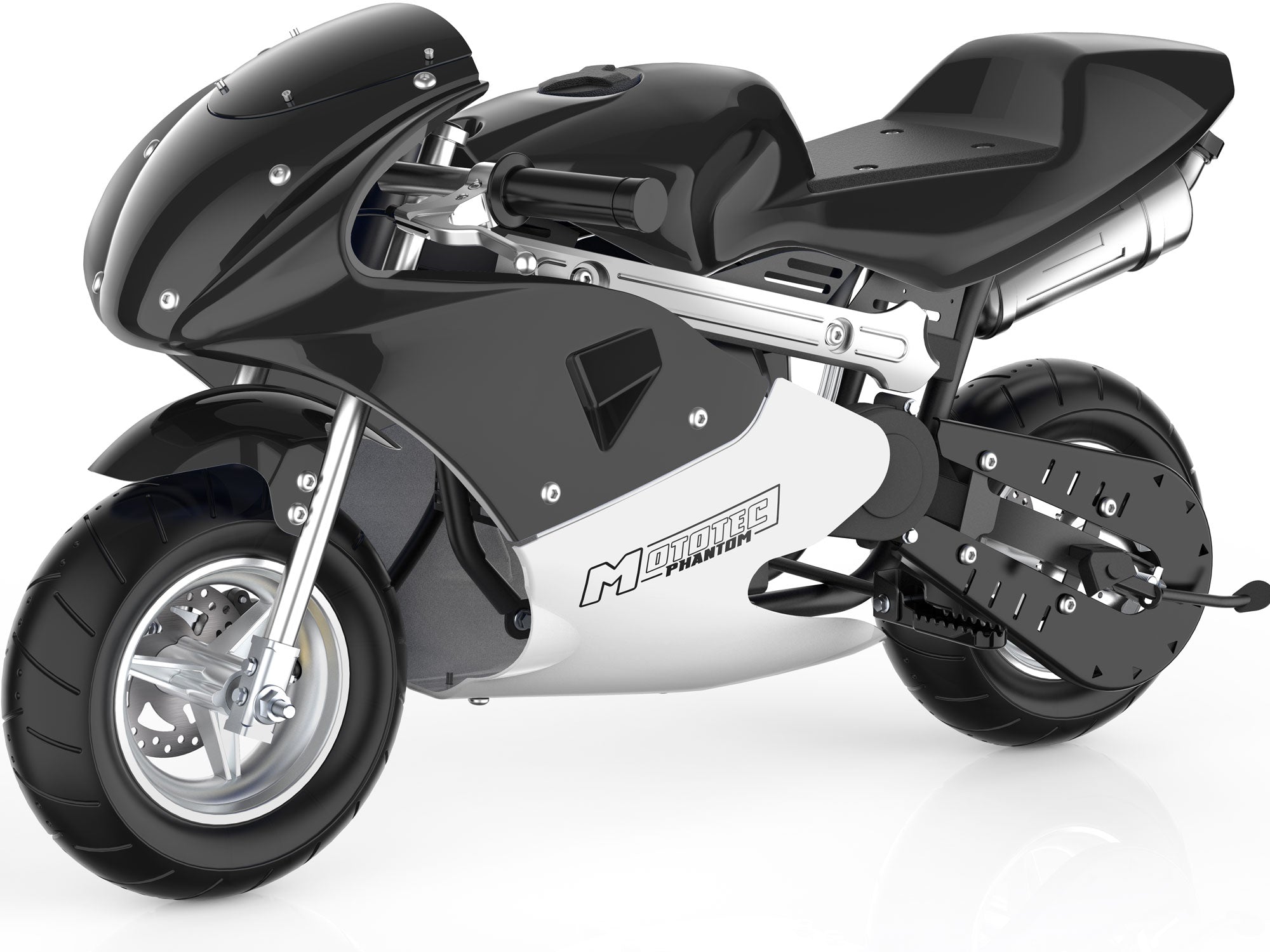 MotoTec Phantom Gas Pocket Bike 49cc 2-Stroke - MT-Phantom-49cc