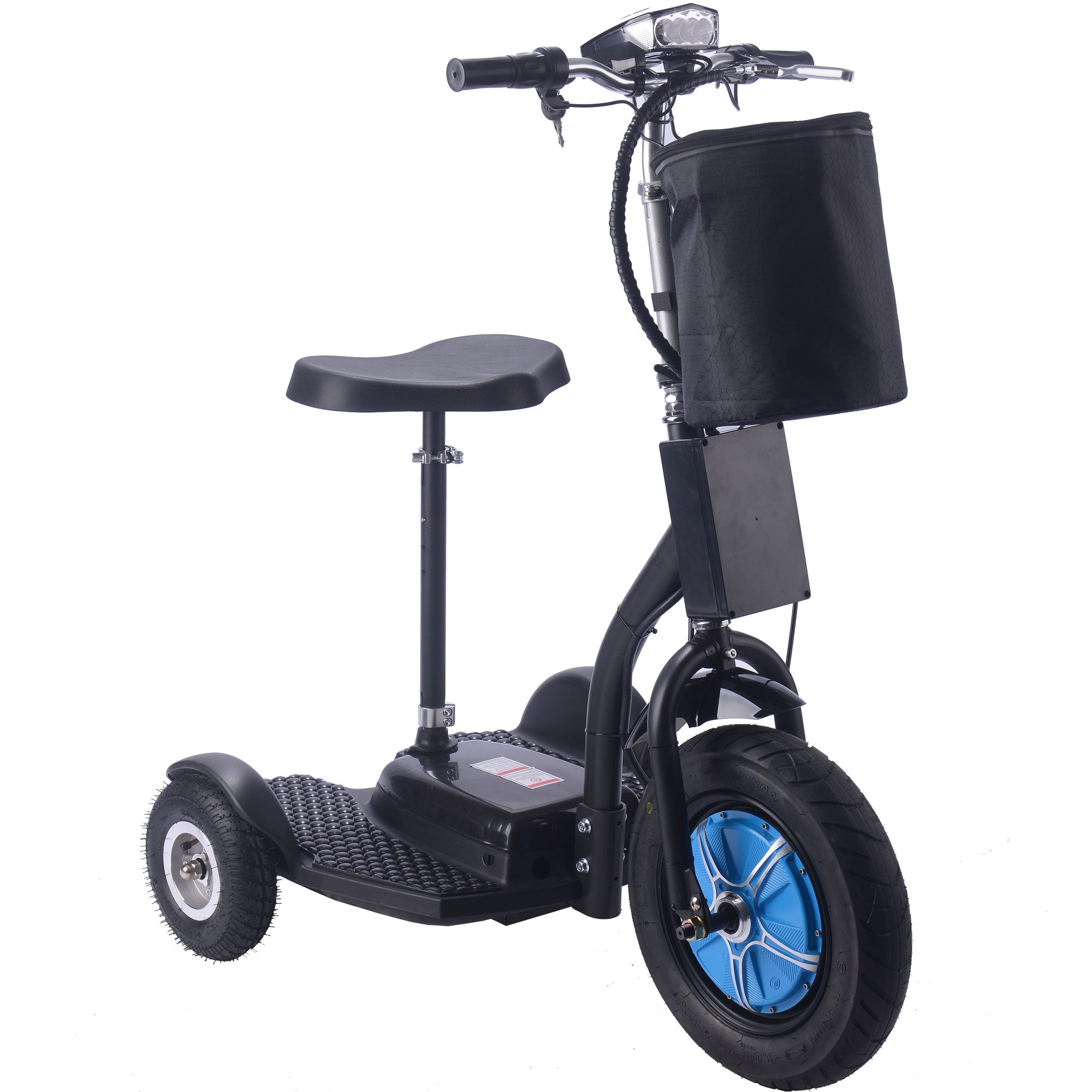 MotoTec Electric Trike 48v 750w Lithium, Black - MT-TRK-750-Lithium_Black