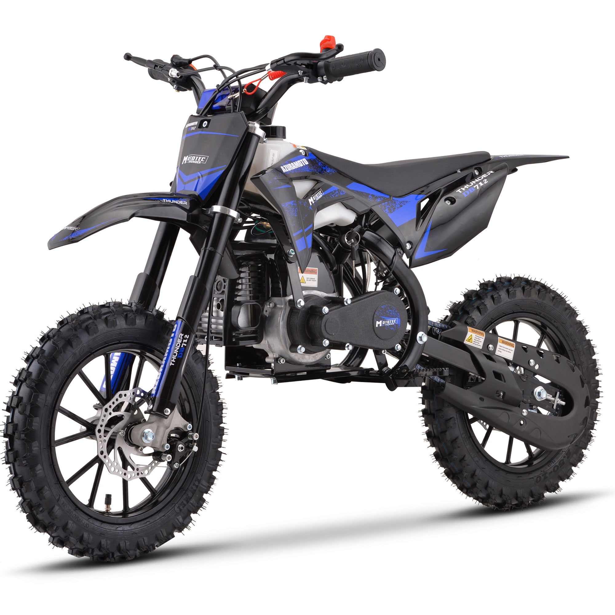 MotoTec Thunder 50cc 2-Stroke Kids Gas Dirt Bike - MT-Thunder-50cc