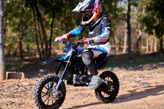 MotoTec Thunder 50cc 2-Stroke Kids Gas Dirt Bike - MT-Thunder-50cc
