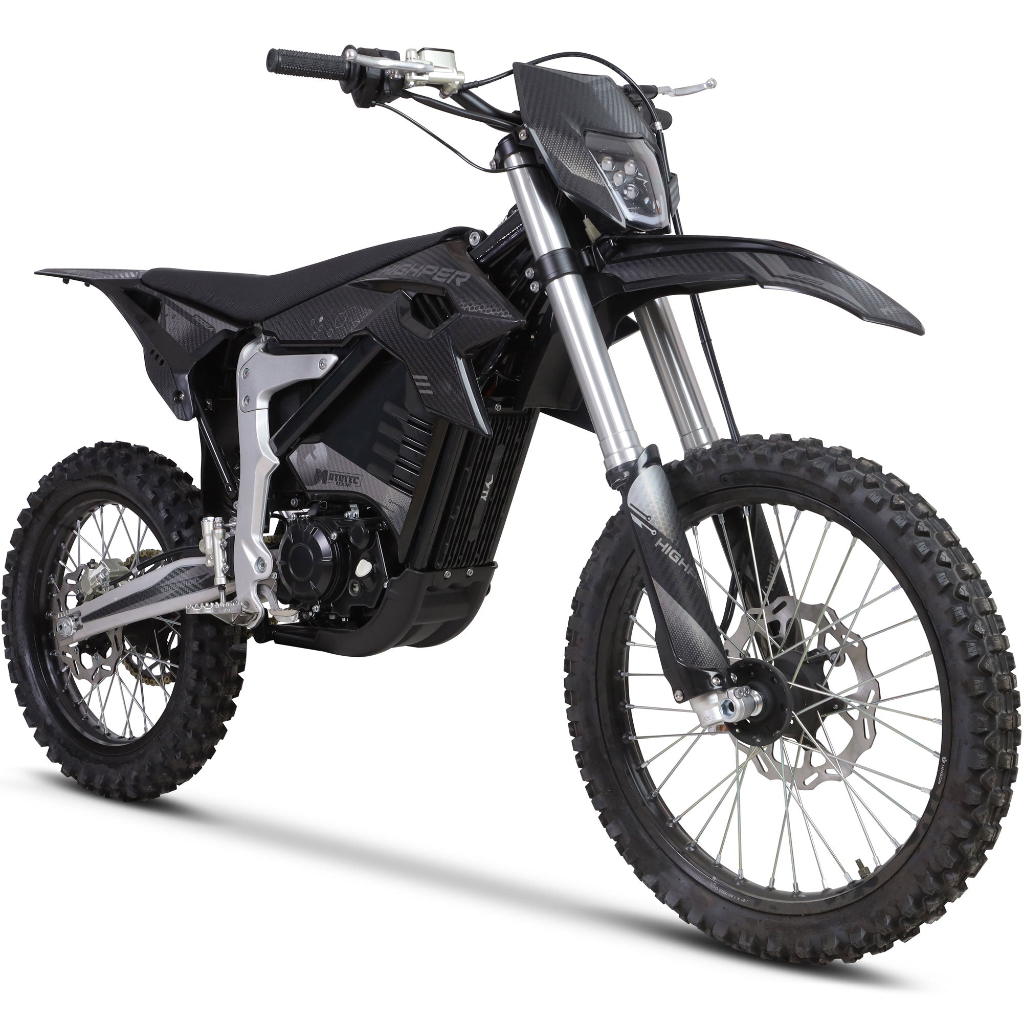 MotoTec Venom 72v 12000w 50Ah Electric Dirt Bike, Black - MT-Venom-72v-12000w_Black