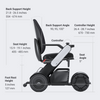 Whill Model C2 High Back Portable Electric Wheelchair - C2 High Back