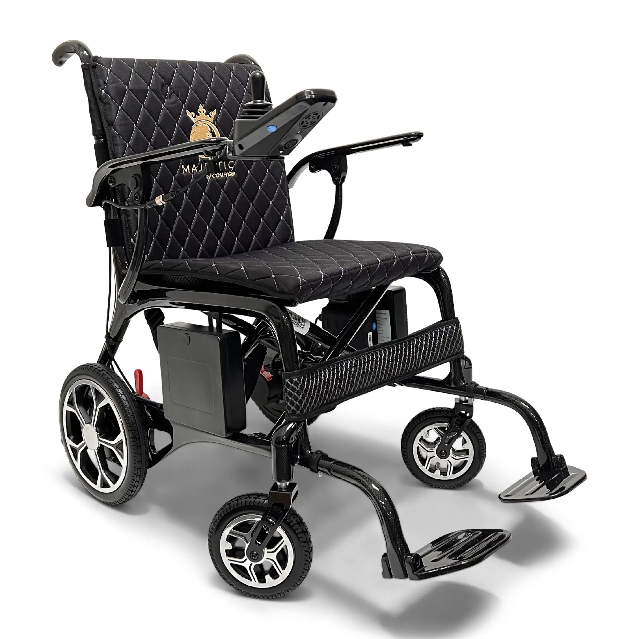 ComfyGo Carbon Fiber Electric Wheelchair: Lightweight, Long-Lasting, Airline Approved - Phoenix