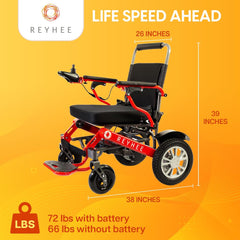 Reyhee Roamer Folding Electric Wheelchair - XW-LY001