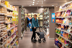 Rollz Flex² Lightweight Rollator Walker with Seat - 3010RF001*