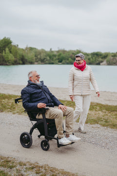 Rollz Motion Electric Lightweight 3-in-1 Wheelchair & Rollator Walker - 2010RE0002